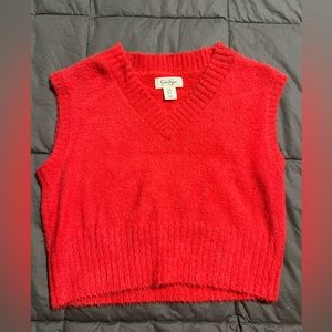 Jessica Simpson Red Sweater Vest